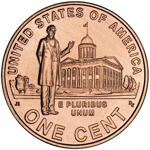 2009 Penny - P - Professional Life Illinois - Satin Finish reverse